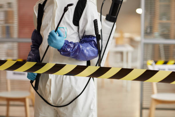 Professional Biohazard Cleanup technician working in Lewisville, NC